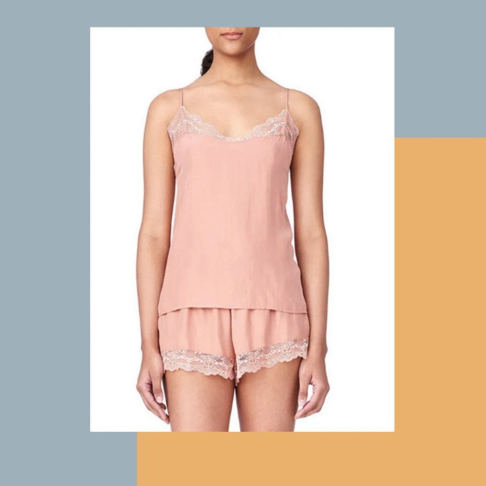 NEW EBERJEY X REBECA TAYLOR LOU CAMI AND SHORT